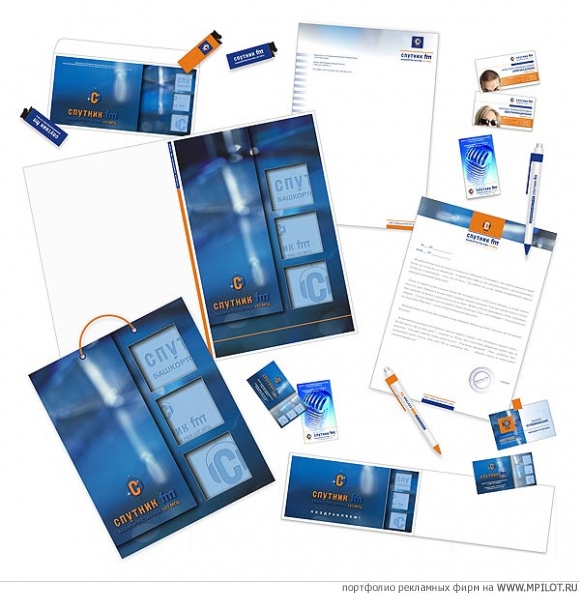 Фирменный стиль.  Образец портфолио - Полиграфия. LogoLemur - Уфа